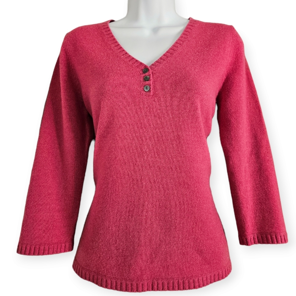 Lord & Taylor pink 100% cashmere sweater Womens Small